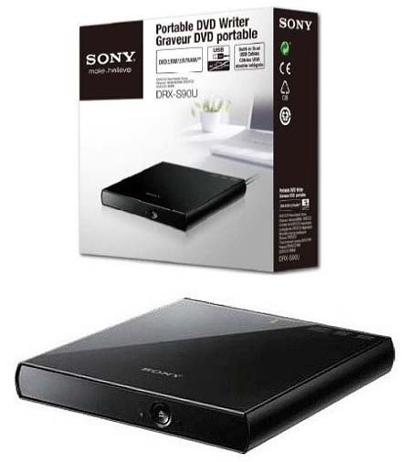 Sony представляет переносной DVD-рекордер DRX-S90U
